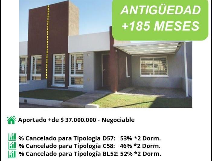 Casa · 60m² · 2 Dormitorios · 1 Cochera