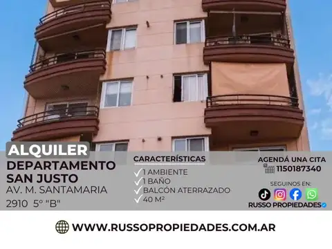 Departamento en Alquiler en San Justo, Partido de La Matanza