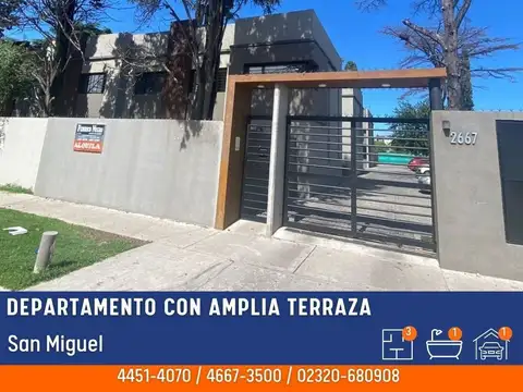 Departamento en Alquiler en San Miguel, Partido de San Miguel