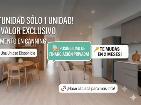 Departamento en Venta en Canning, Partido de Esteban Echeverría