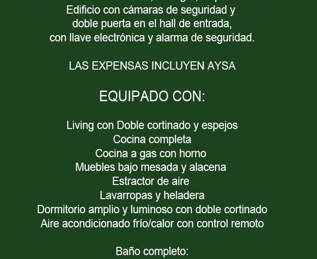 Departamento · 48m² · 2 Ambientes