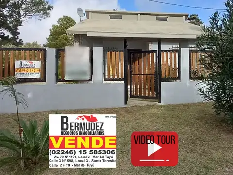 Casa en Venta en Mar del Tuyu, Partido de La Costa