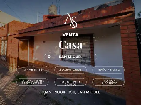 Casa en Venta en San Miguel, Partido de San Miguel