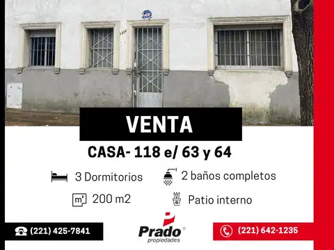 Casa en Venta en La Plata, Partido de La Plata