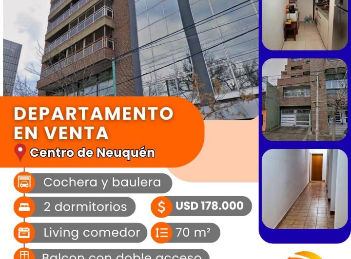 Departamento · 70m² · 3 Ambientes · 1 Cochera