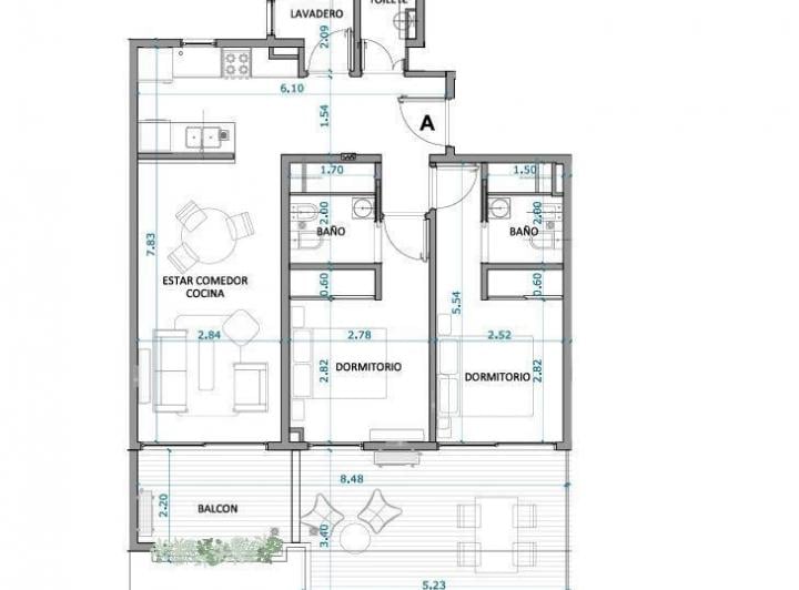 Departamento · 83ha · 3 Ambientes