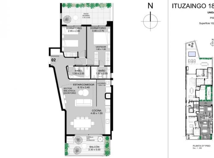 Departamento · 78m² · 3 Ambientes · 1 Cochera