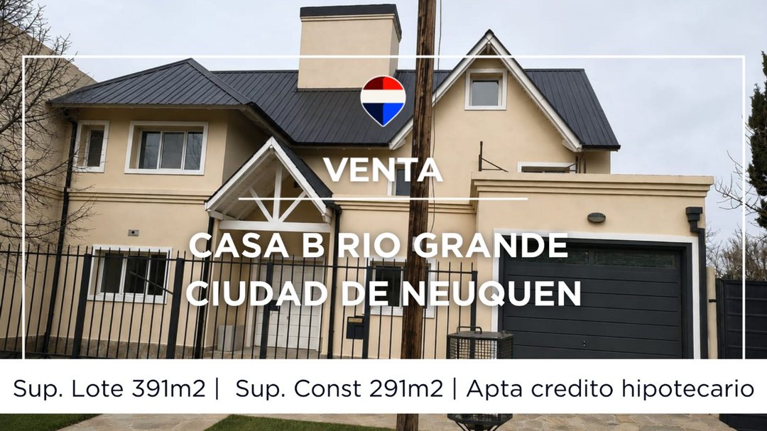 CASA EN VENTA B RIO GRANDE NEUQUEN APTA CREDITO