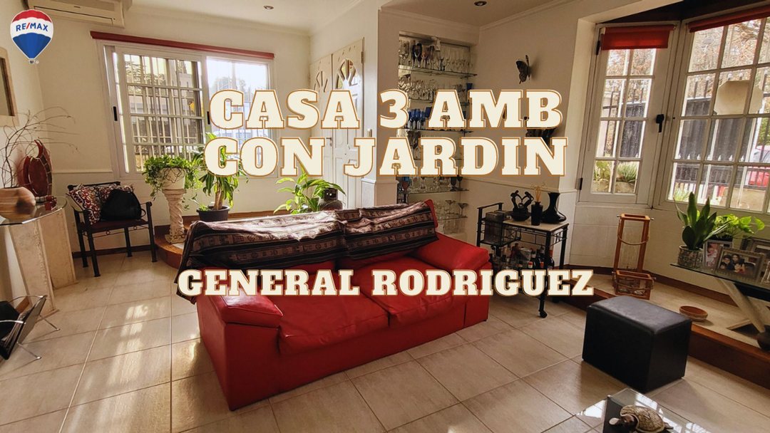 VENTA CASA 3 AMBIENTES GENERAL RODRIGUEZ