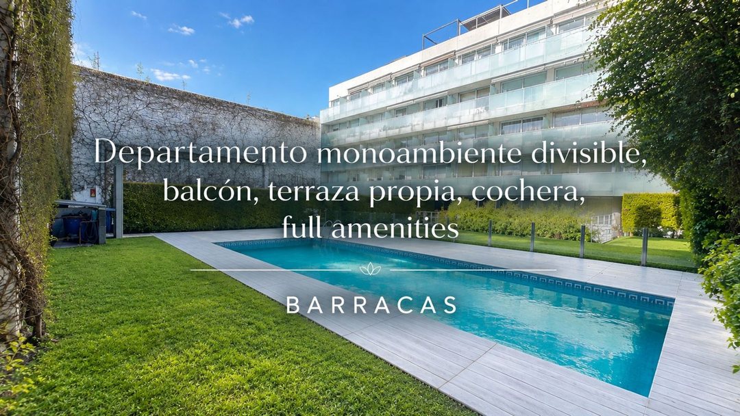 DEPARTAMENTO 1 AMB VENTA BARRACAS TERRAZA COCHERA