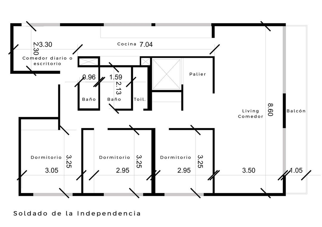 Venta Departamento 4 ambientes Las Cañitas