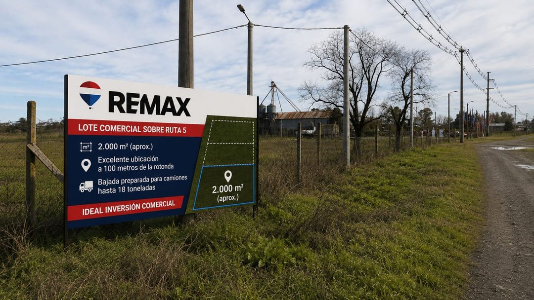 LOTE COMERCIAL 2000m2 SOBRE RUTA 5 MERCEDES