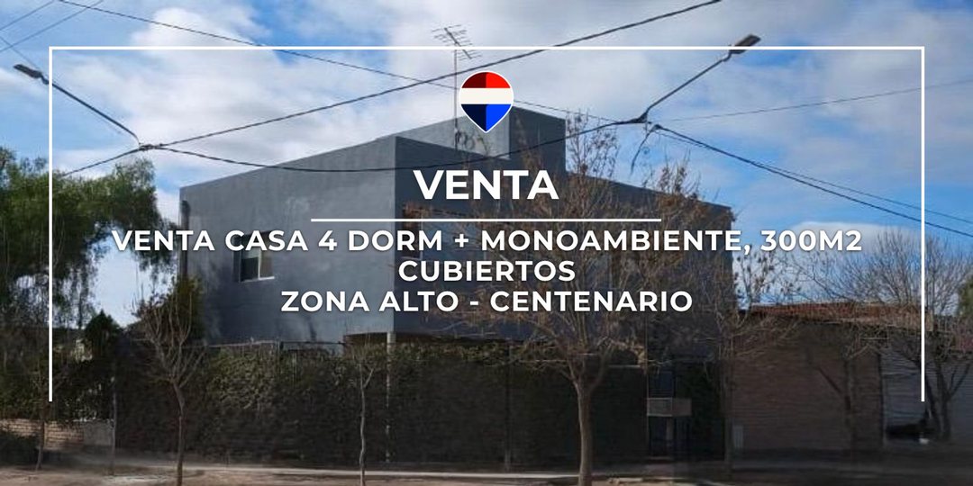VENTA CASA + MONOAMBIENTE EN CENTENARIO