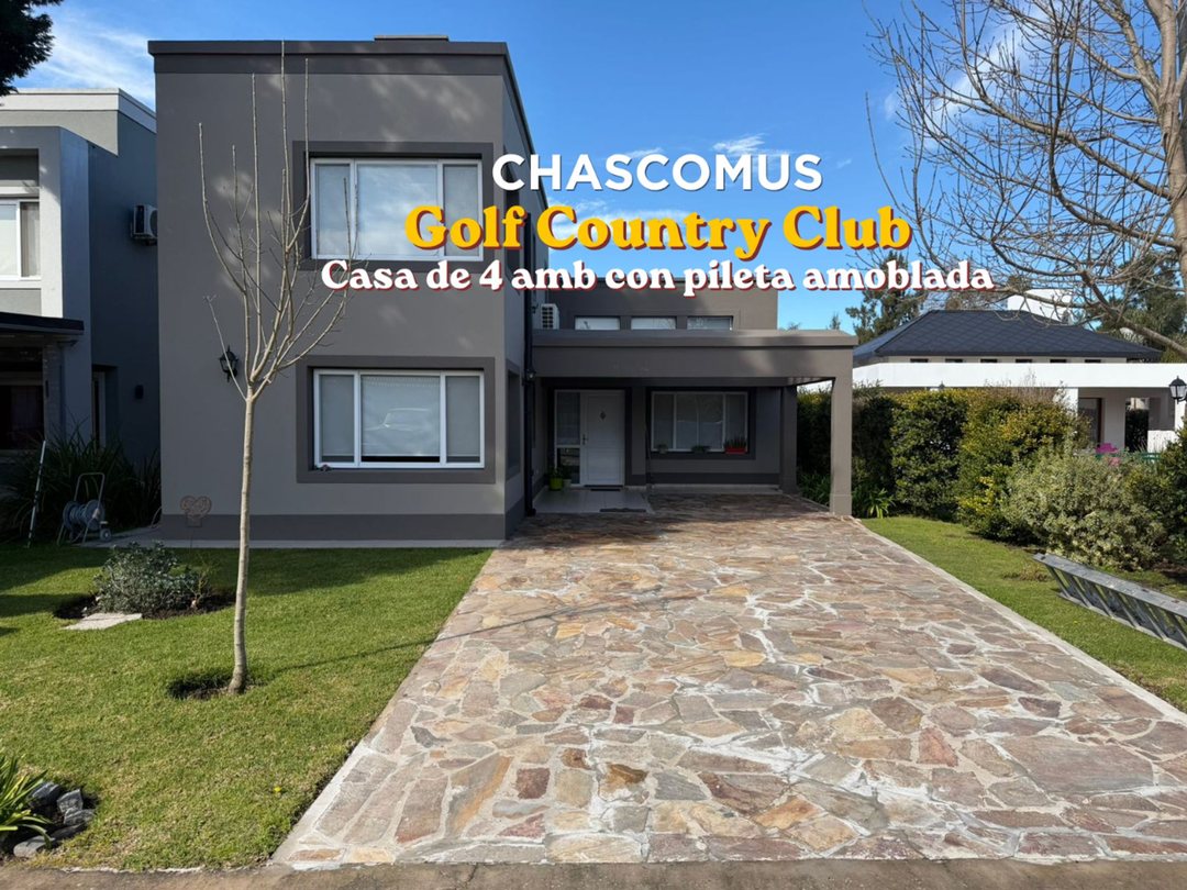 VENTA CASA DE 4 AMB CON PILETA EN EL GOLF AMOBLADA