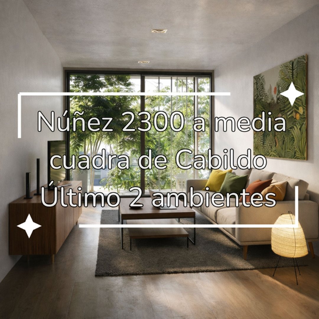 DEPARTAMENTO VENTA DOS AMBIENTES EN POZO EN NÚÑEZ