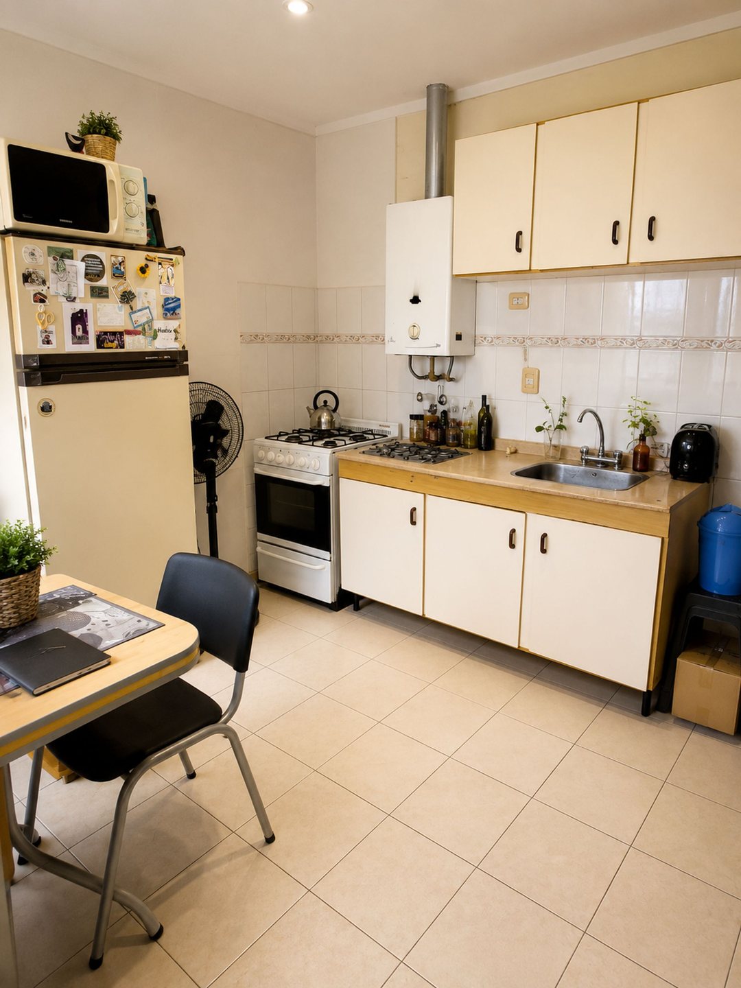 Departamento en planta baja con patio.