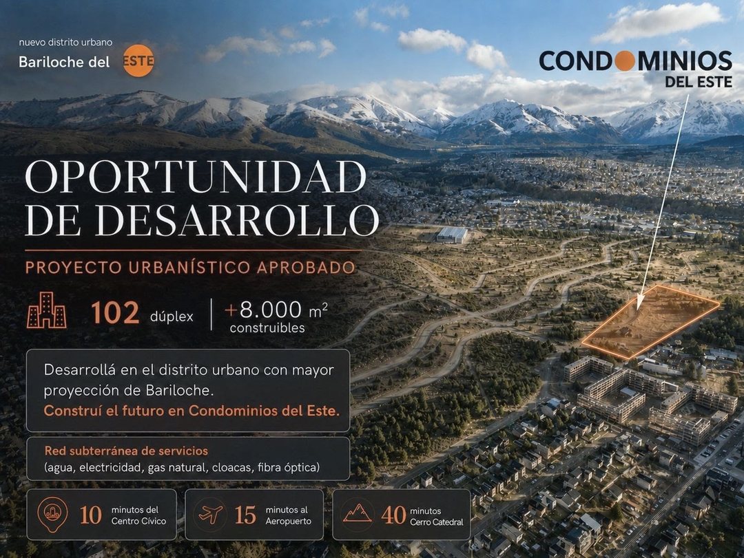 PROYECTO APROBADO DE 102 DÚPLEX EN BARILOCHE!