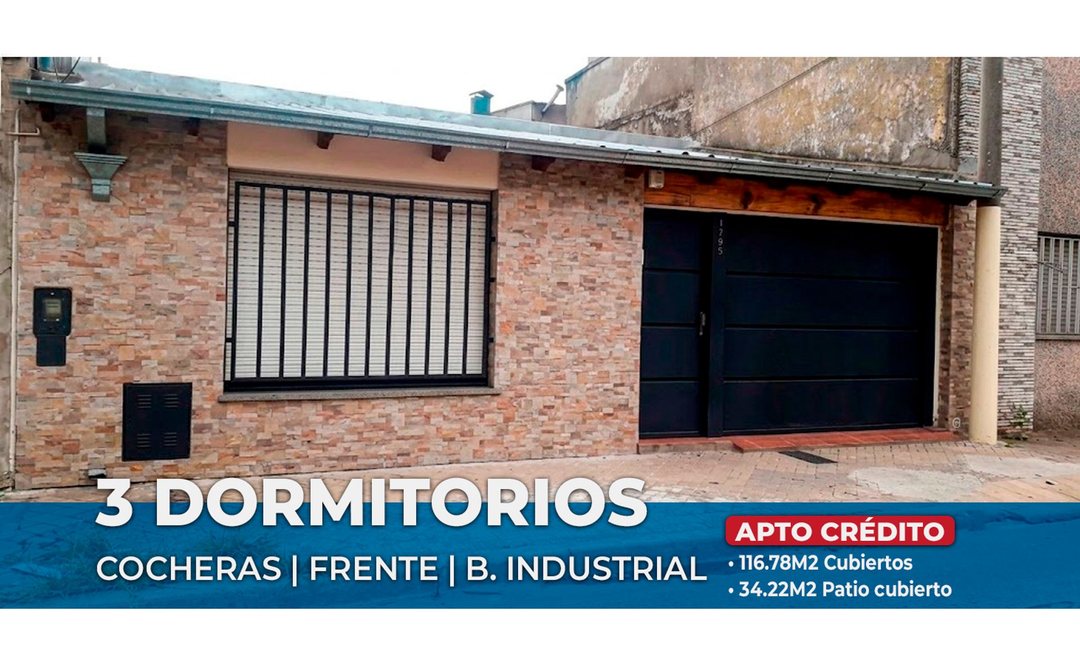 CASA EN VENTA 3 DORMITORIOS CON 2 COCHERAS