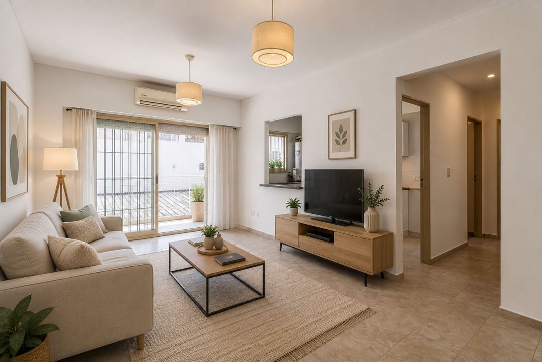 Venta 2 Amb Luminoso c/Balcón y Patio  Santa Rita