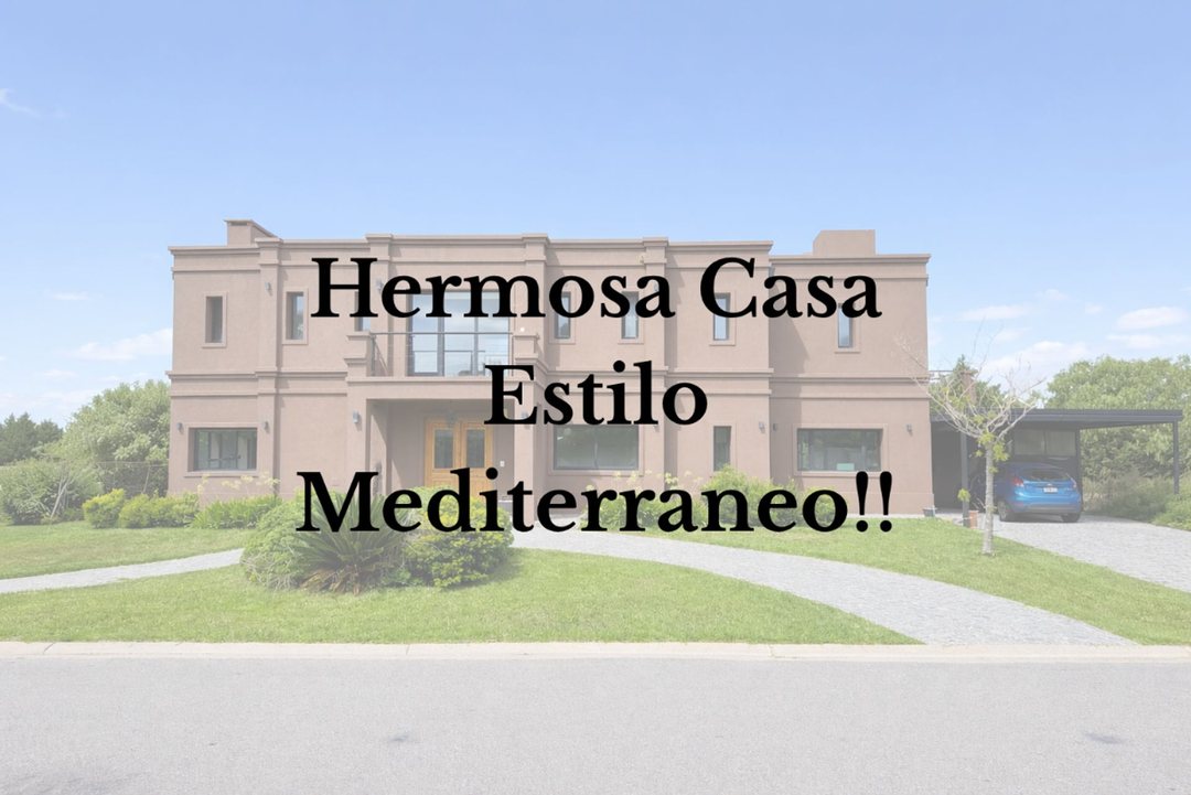 CASA 4 DORMITORIOS 300 M2 SAN MATIAS ESCOBAR