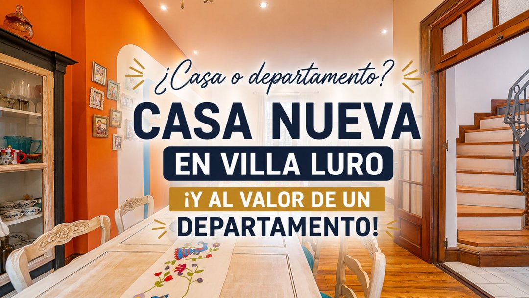 CASA 3 AMBIENTES EN VENTA EN VILLA LURO EXCELENTE
