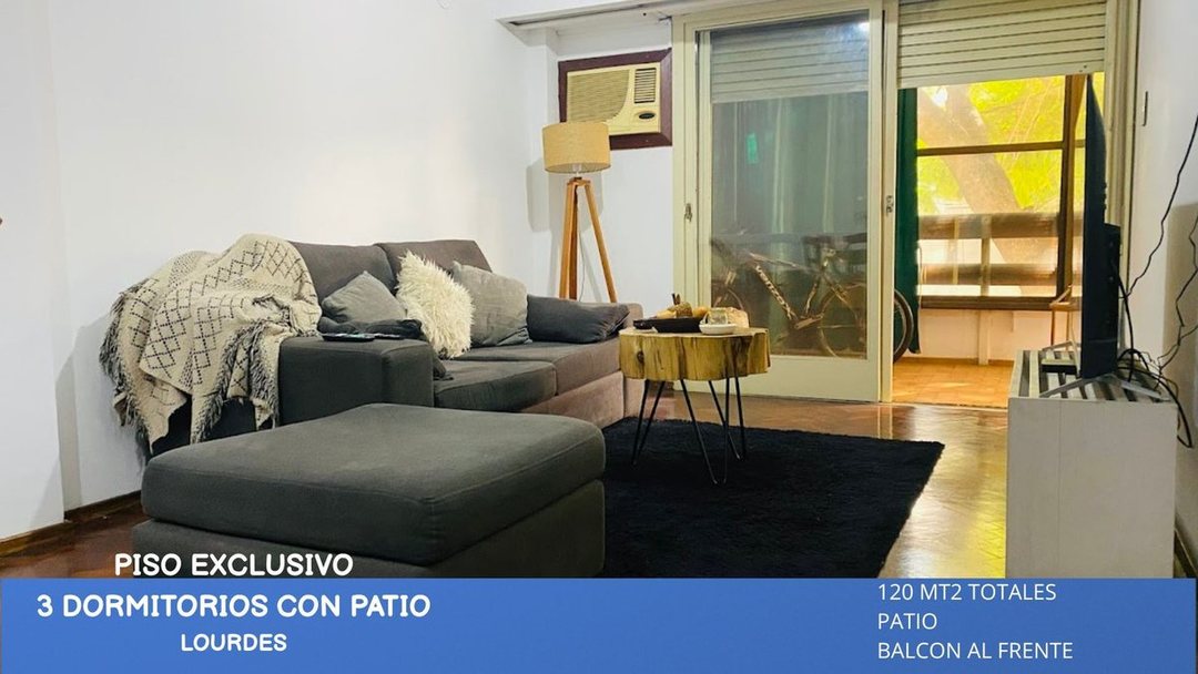 Venta Departamento 3 dormitorio con patio - Loudes