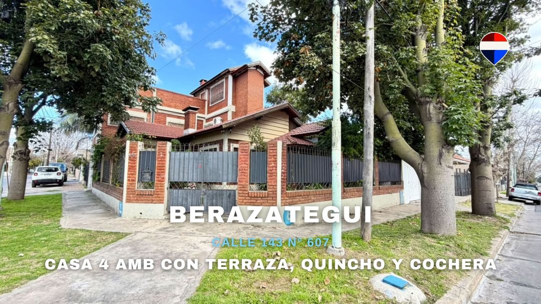 VENTA CASA 4 AMB CON QUINCHO Y COCHERA BERAZATEGUI