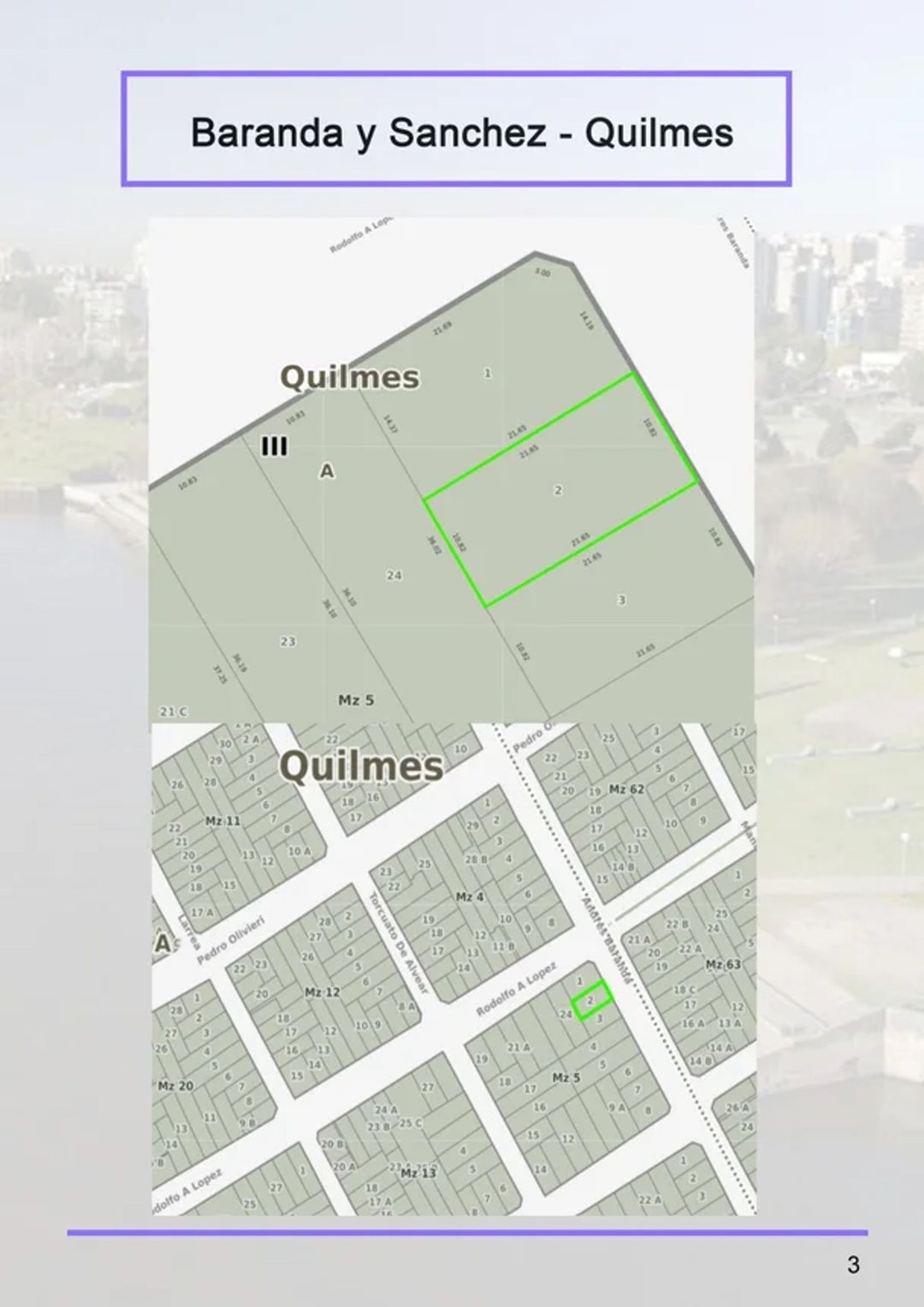 LOTE TERRENO USO MIXTO SOBRE AV. PRINCIPAL QUILMES