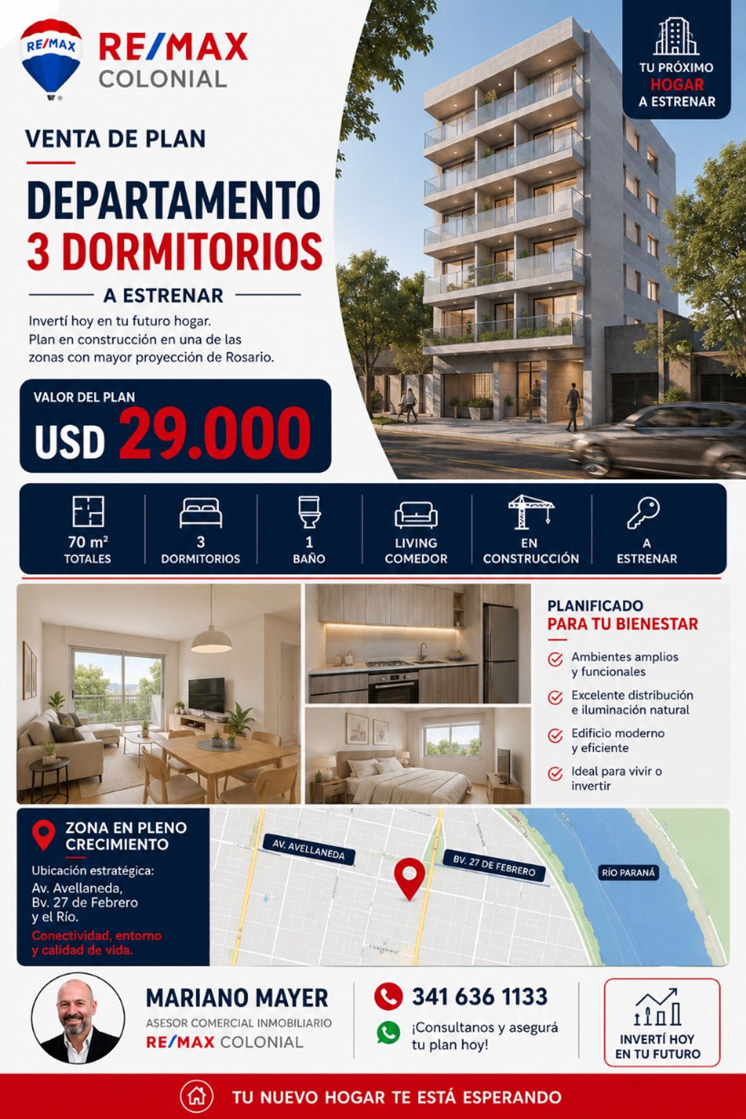 Venta Plan Cooperativa de Vivienda 3 dormitorios