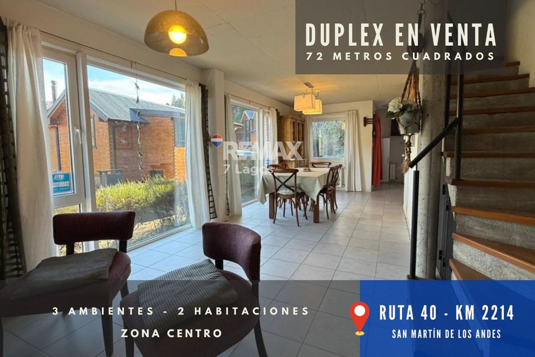 DUPLEX 3 AMBIENTES SOBRE RUTA 40