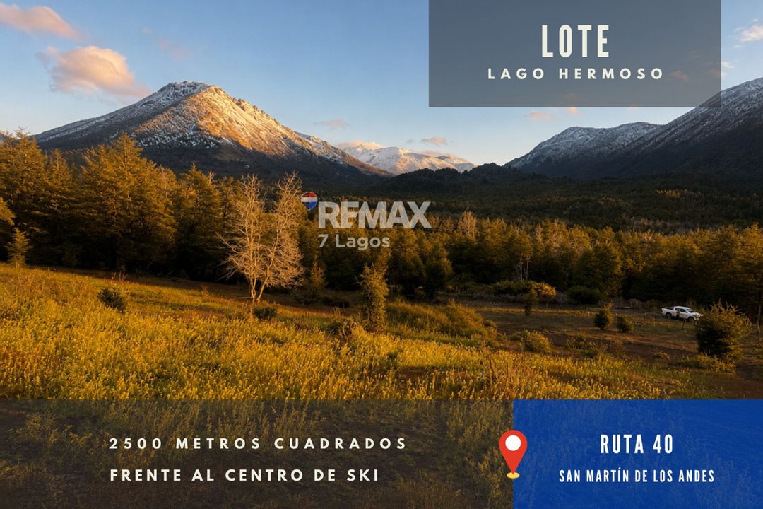 LOTE 2500 m2 FRENTE AL CENTRO DE SKI, RUTA 7 LAGOS