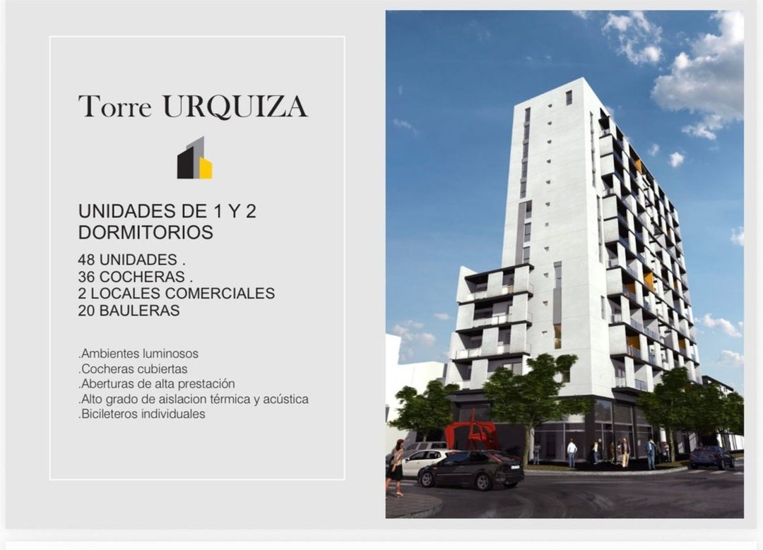 VENTA EN TORRE URQUIZA DEPARTAMENTO 1 DORMITORIO