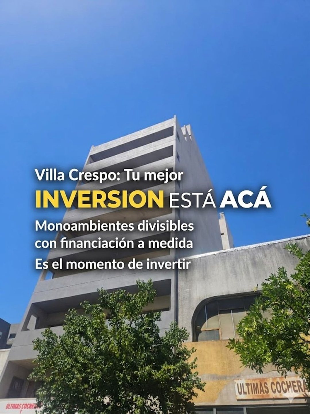 VENTA MONOAMBIENTE VILLA CRESPO
