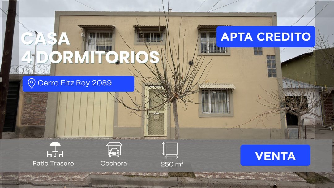 VENTA CASA 3 DORMITORIOS CALLE CERRO FITZ ROY 2089