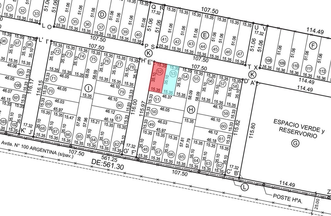 VENTA DE TERRENO EN LOTEO "EL NACIENTE" (ESTE)