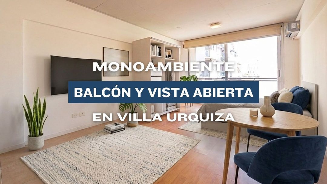 VENTA MONOAMBIENTE BALCÓN PILETA  VILLA URQUIZA