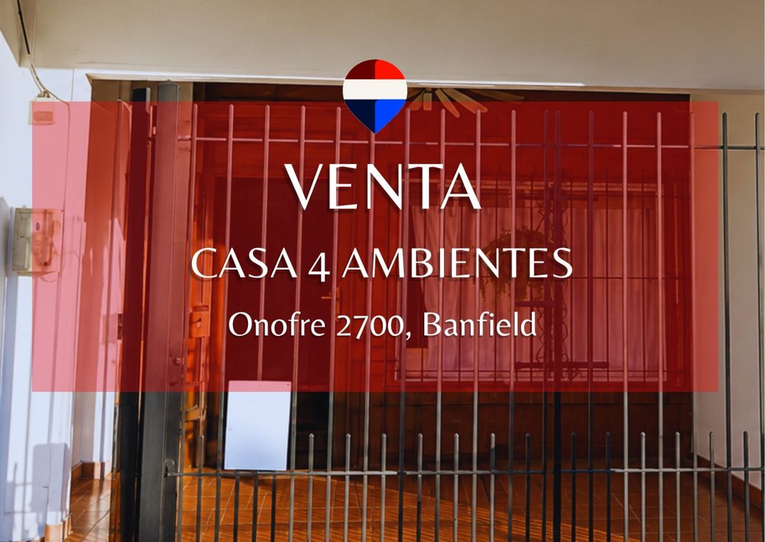 VENTA CASA 3 AMBIENTES-BANFIELD-APTA CREDITO
