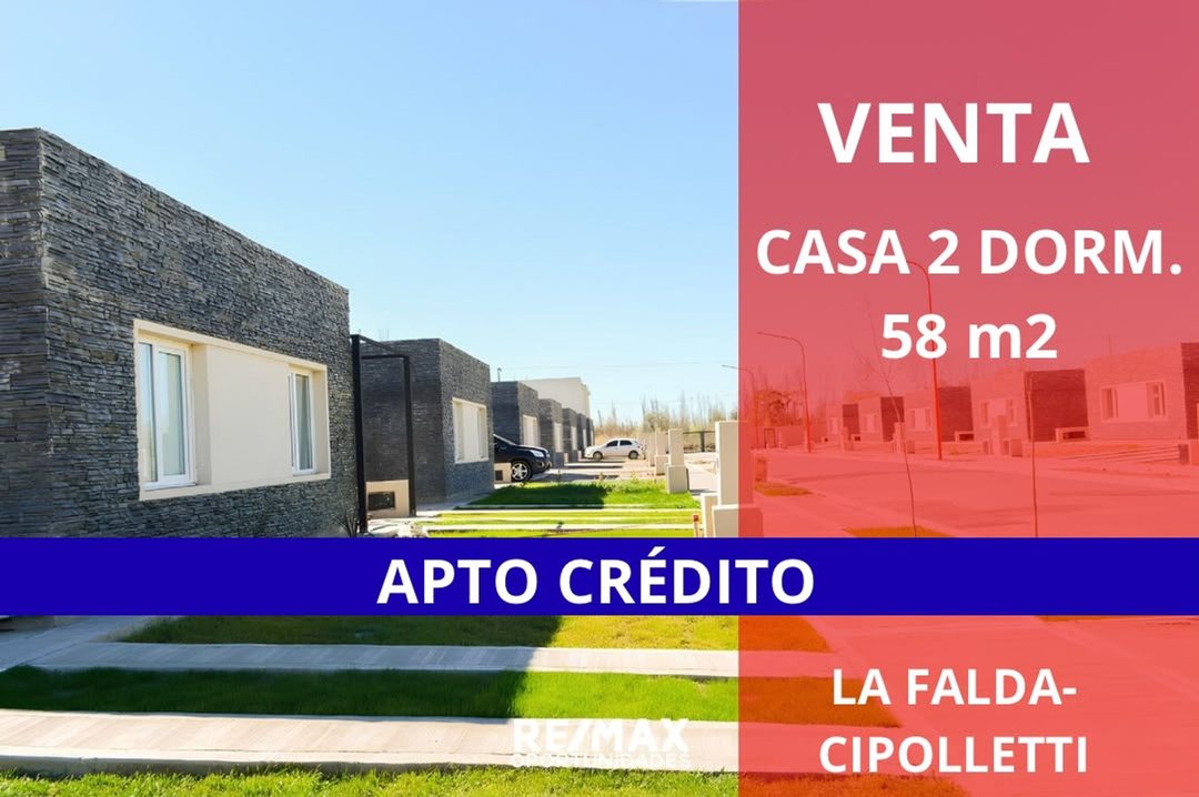 VENTA CASAS 2 DORM., LA FALDA, CIPOLLETTI