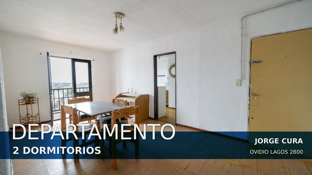 DEPTO DE DOS DORM CON VISTA DESPEJADA EN VENTA