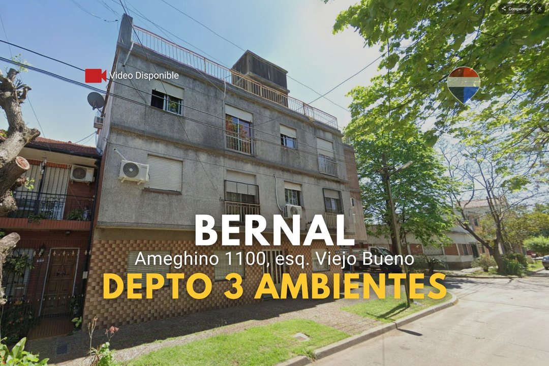 Venta depto 3 Amb sin Expensas en Bernal Oeste