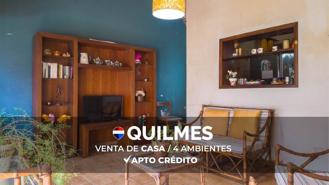 VENTA CASA 4 AMBIENTES QUILMES