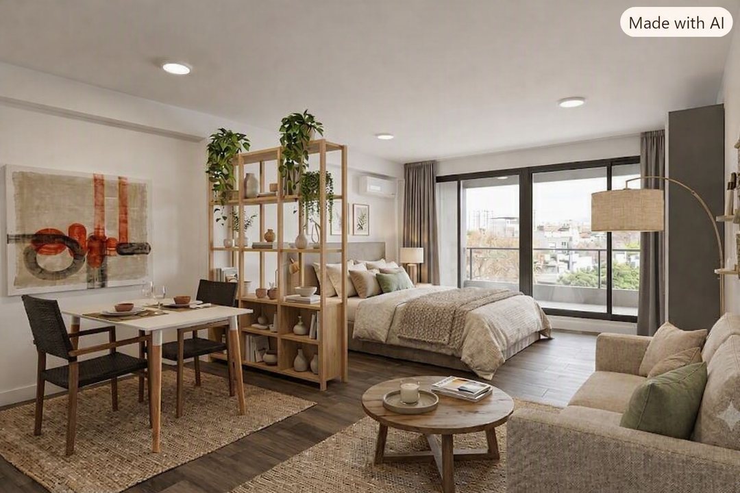 ALQUILER MONOAMBIENTE y 1/2  COGHLAN con AMENITIES