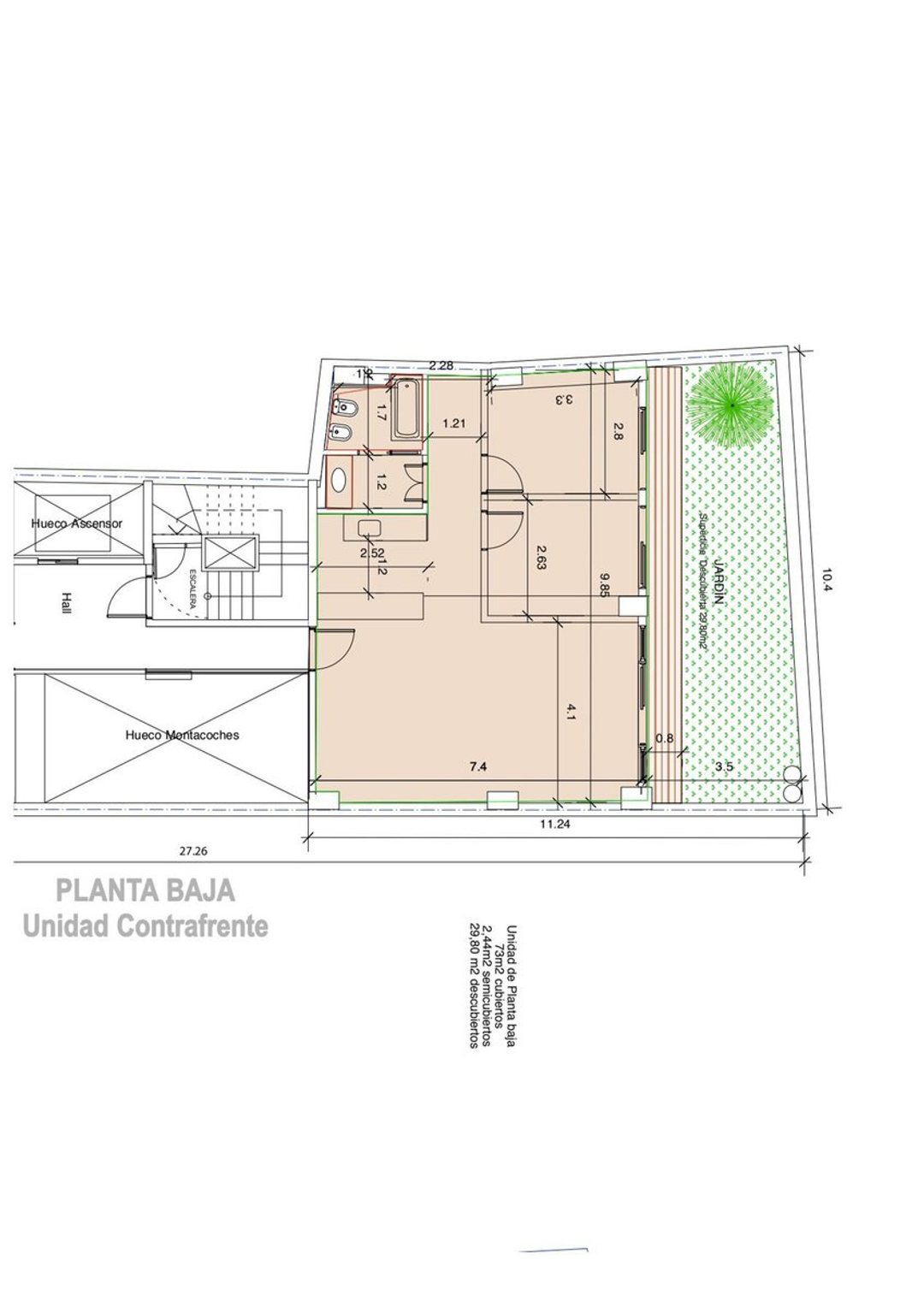 LOCAL / OFICINA EN ALQUILER CON JARDÍN PRIVADO
