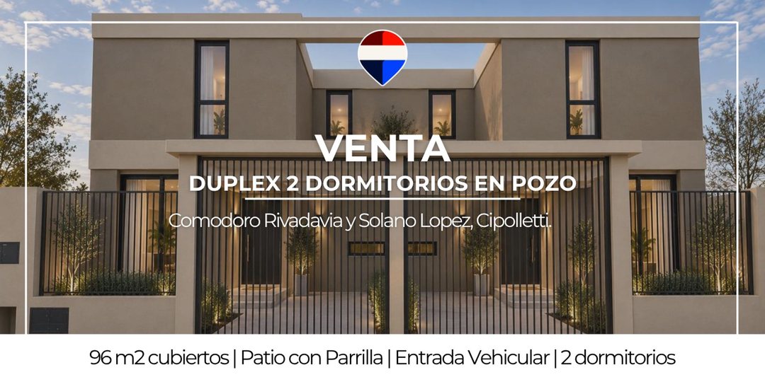 EN VENTA DUPLEX CIPOLLETTI 2 DORMITORIOS