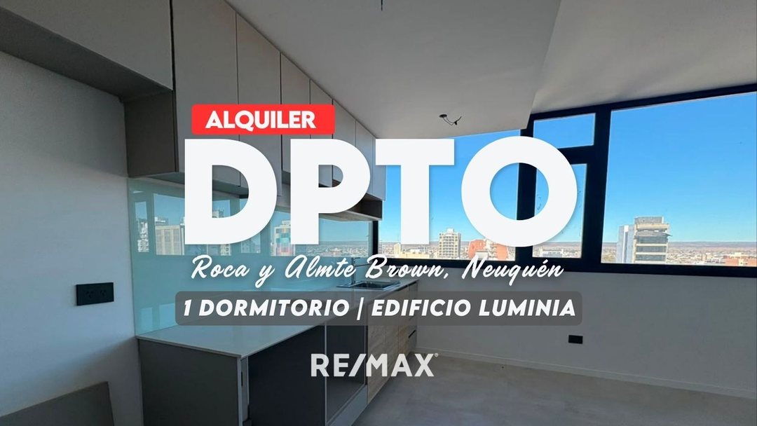ALQUILA DPTO 1 DORMITORIO - EDIFICIO LUMINIA