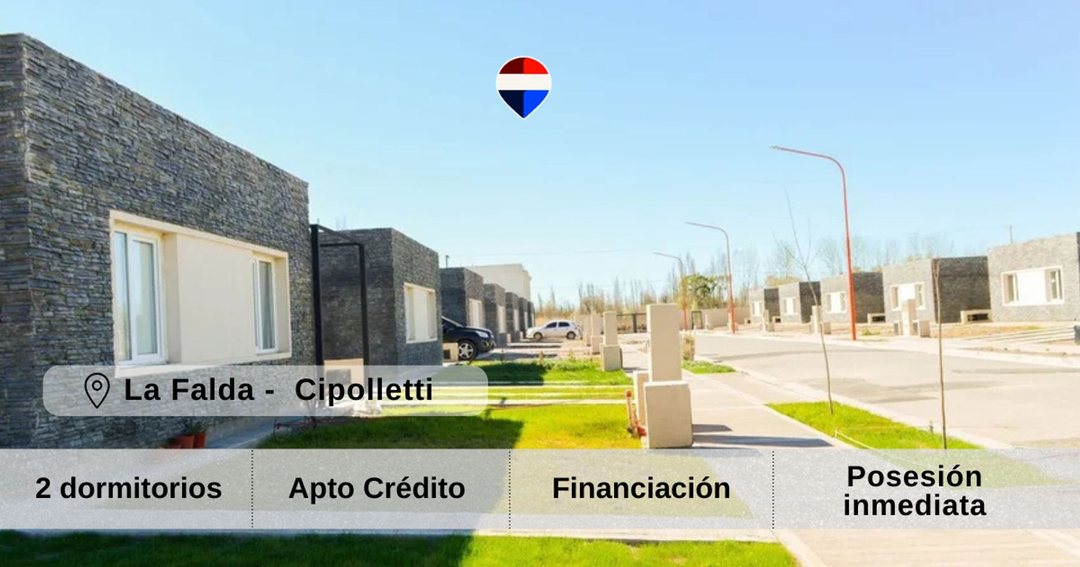 VENTA CASA 2 DORM. LA FALDA ETAPA II, CIPOLLETTI