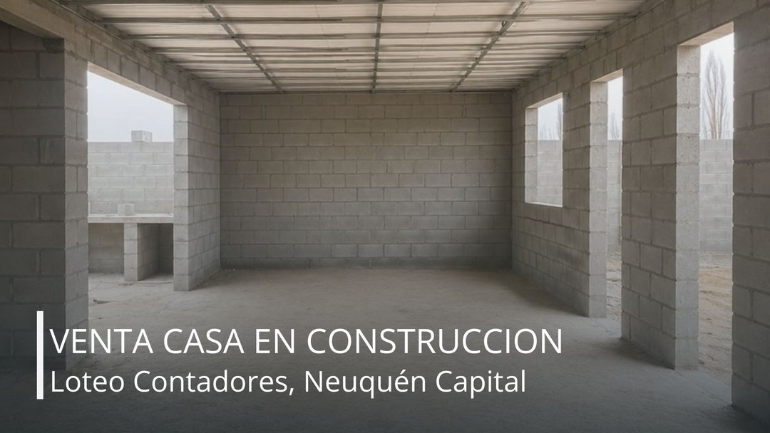 CASA EN CONSTRUCCION | LOTEO CONTADORES | NEUQUEN