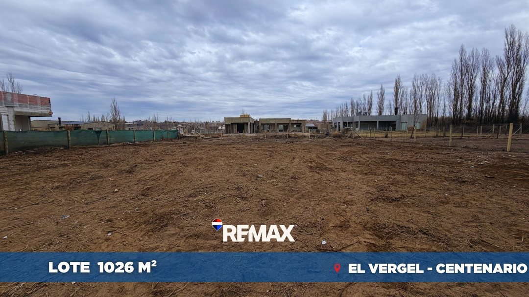 VENTA LOTE 1026M2 EL VERGEL CERCADO Y NIVELADO