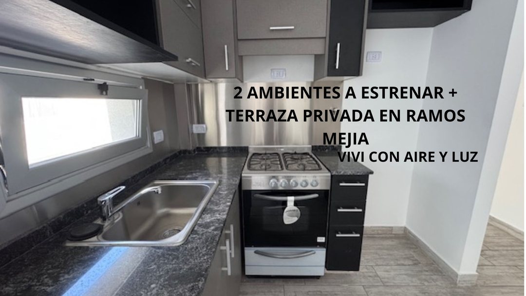 VENTA DEPARTAMENTO 2 AMBIENTES RAMOS MEJÍA TERRAZA