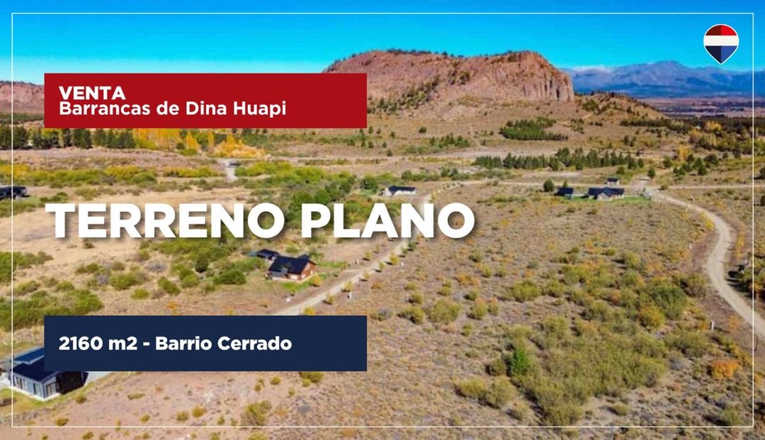Lote 2160 m2 Barrancas de Dina Huapi